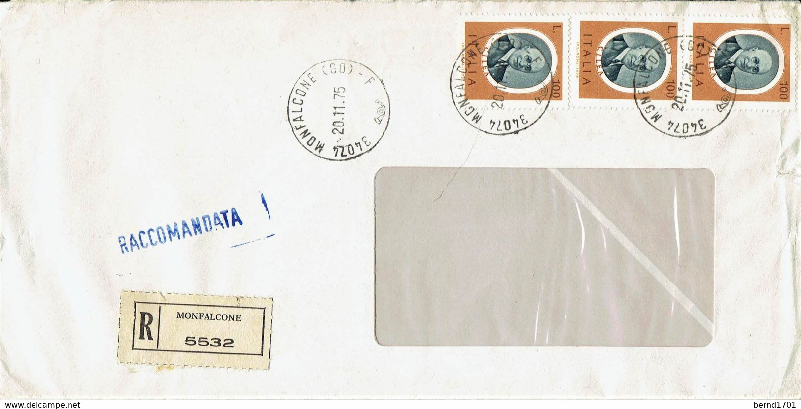 Italien / Italia - Einschreiben / Registered Letter (I902) - 1971-80: Marcophilie