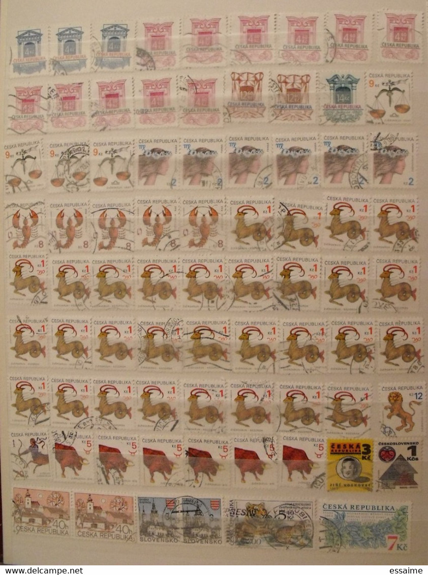 Tchéquie, république Tchèque, Ceska republika. collection de 450 timbres