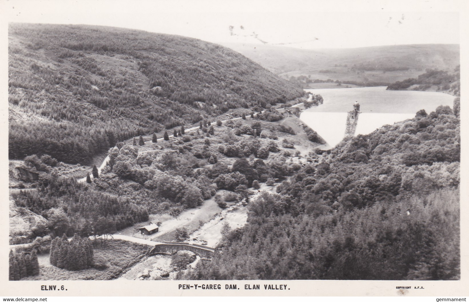 PEN-Y GAREG DAM, ELAN VALLEY - Radnorshire