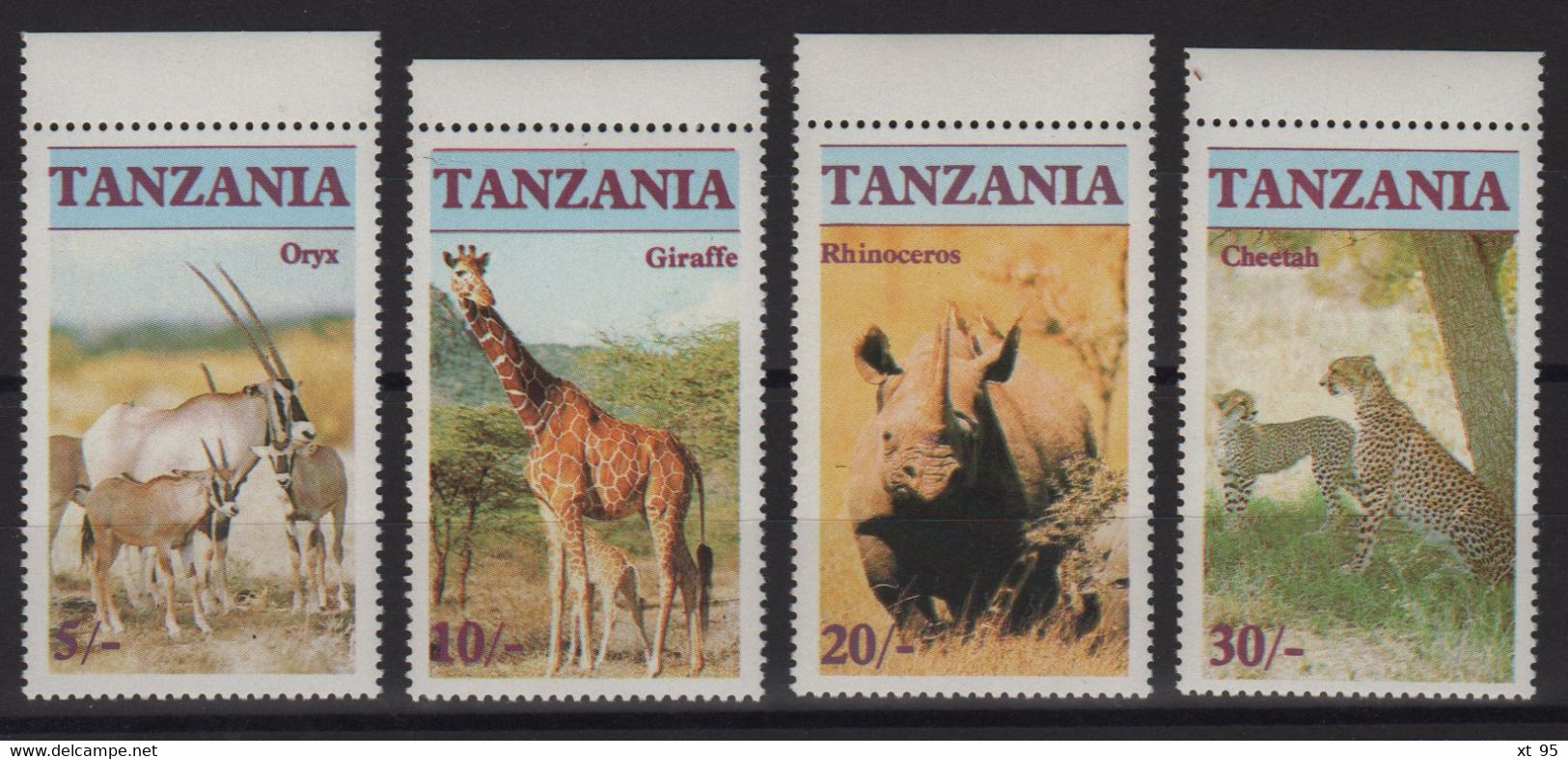 Tanzanie - N°285 à 288 - Faune Sauvage - Cote 9€ - ** Neufs Sans Charniere - Tanzanie (1964-...)