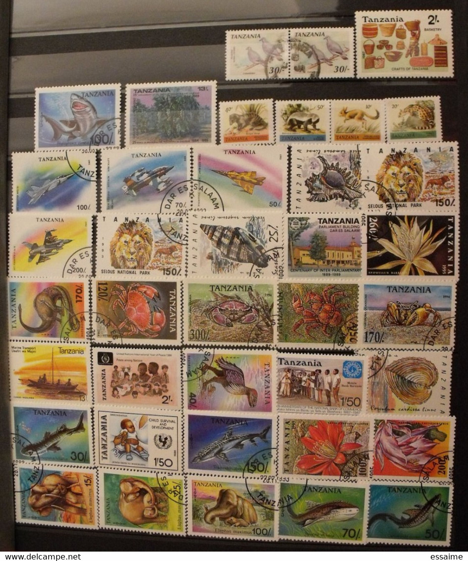 Tanzanie Tanzania. Collection De 39 Timbres Oblitérés Et Neufs - Tanzania (1964-...)