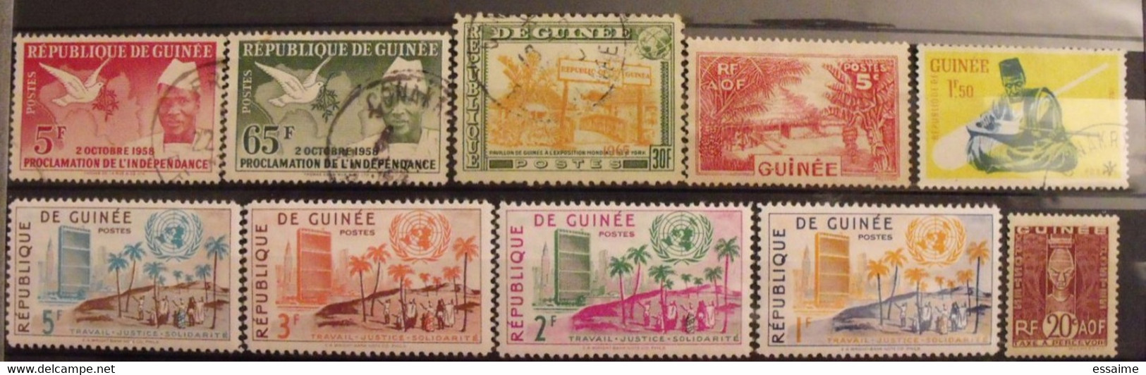 Guinée. Collection De 72 Timbres - Guinee (1958-...)