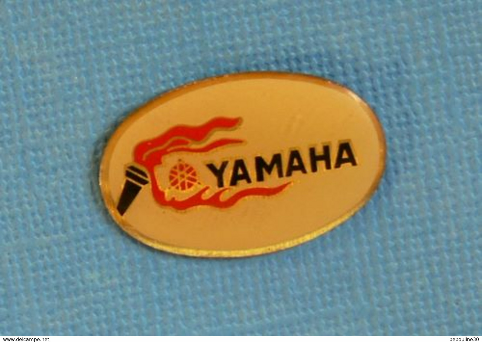 PIN'S //  ** LOGO / YAMAHA ** - Motos