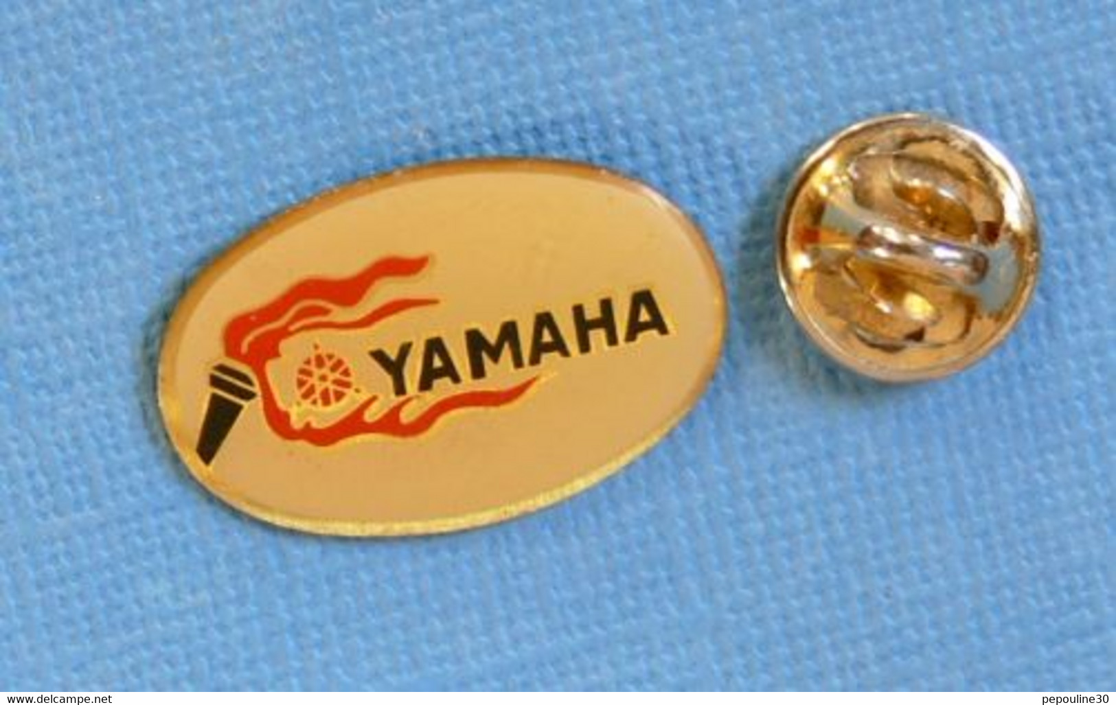 PIN'S //  ** LOGO / YAMAHA ** - Motos