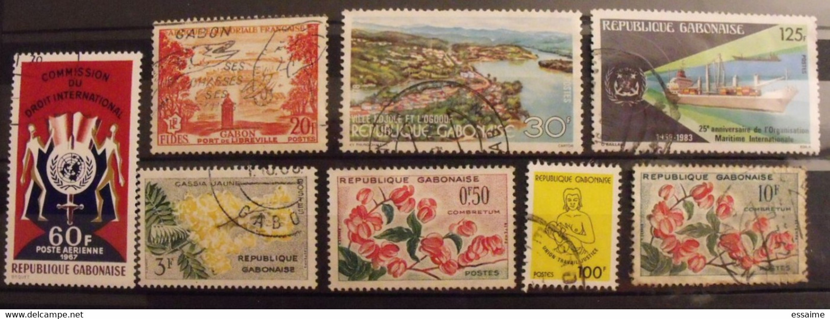 Gabon. Collection De 11 Timbres - Gabon (1960-...)