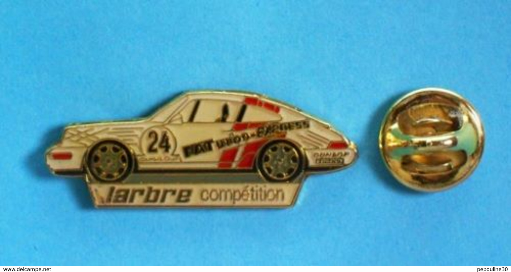 1 PIN'S // ** LARBRE COMPÉTITION / PORSCHE 964 CARRERA RSR CUP FA TURBO-EXPRESS ** - Porsche