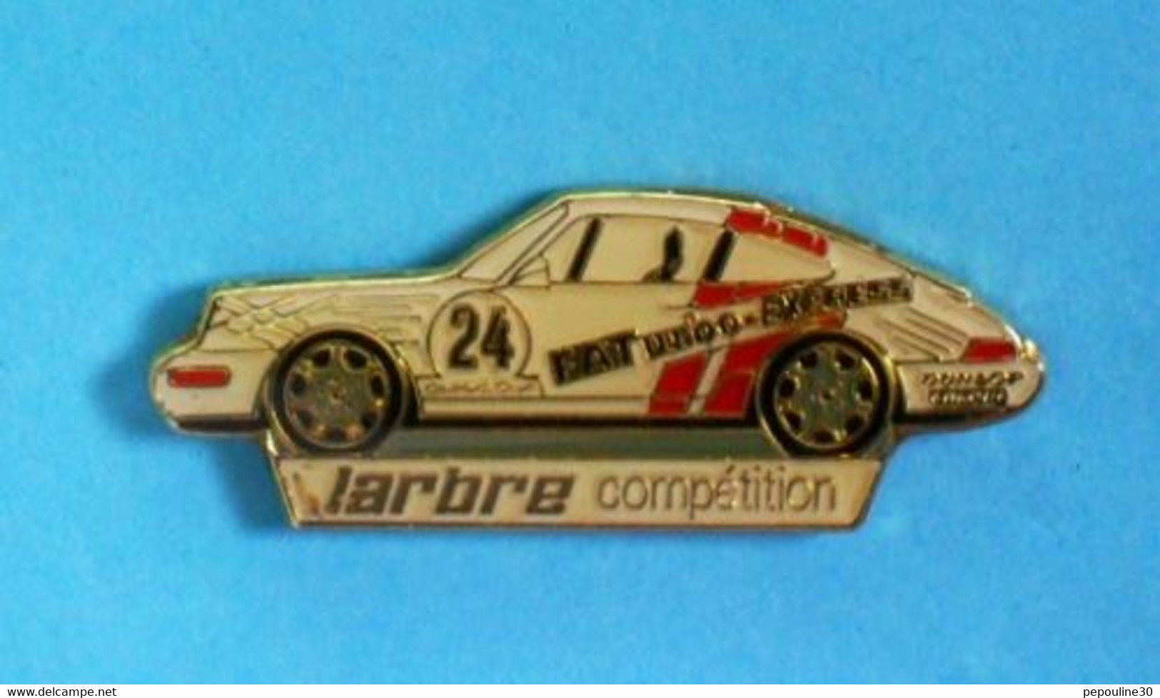 1 PIN'S // ** LARBRE COMPÉTITION / PORSCHE 964 CARRERA RSR CUP FA TURBO-EXPRESS ** - Porsche