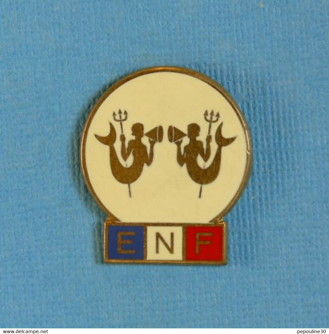 1 BROCHE // ** E.N.F. 2ème TRITON ** . (Secrétariat D’État Jeunesse Sports Loisirs  Élie Mardini) - Natation