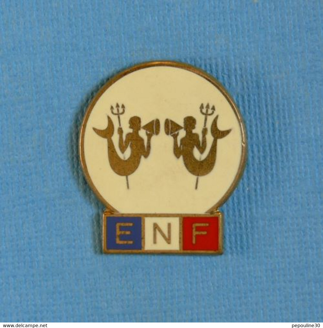 1 BROCHE // ** E.N.F. 2ème TRITON ** . (Secrétariat D’État Jeunesse Sports Loisirs  Élie Mardini) - Natation