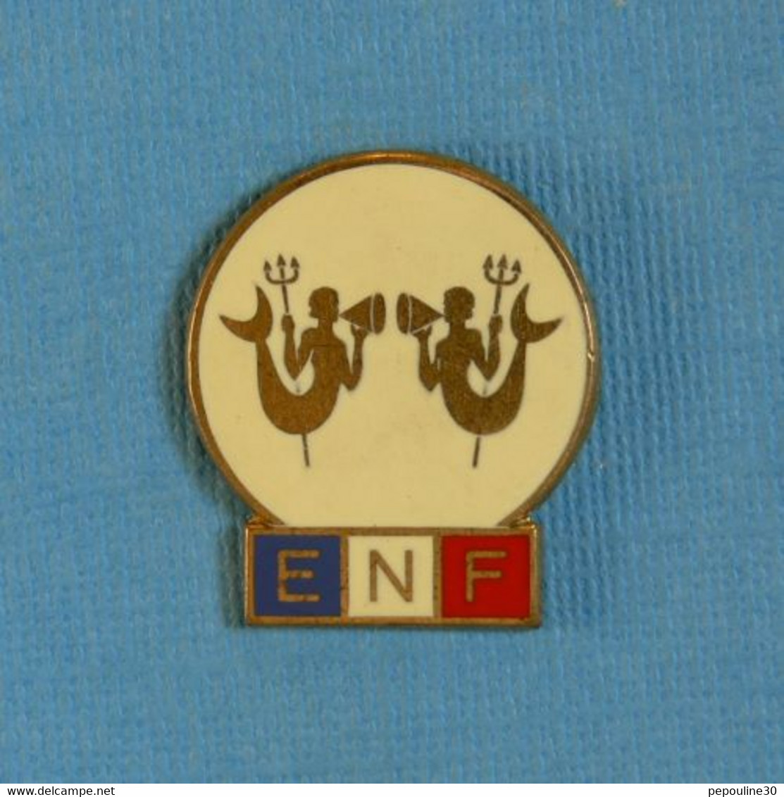 1 BROCHE // ** E.N.F. 2ème TRITON ** . (Secrétariat D’État Jeunesse Sports Loisirs  Élie Mardini) - Natation