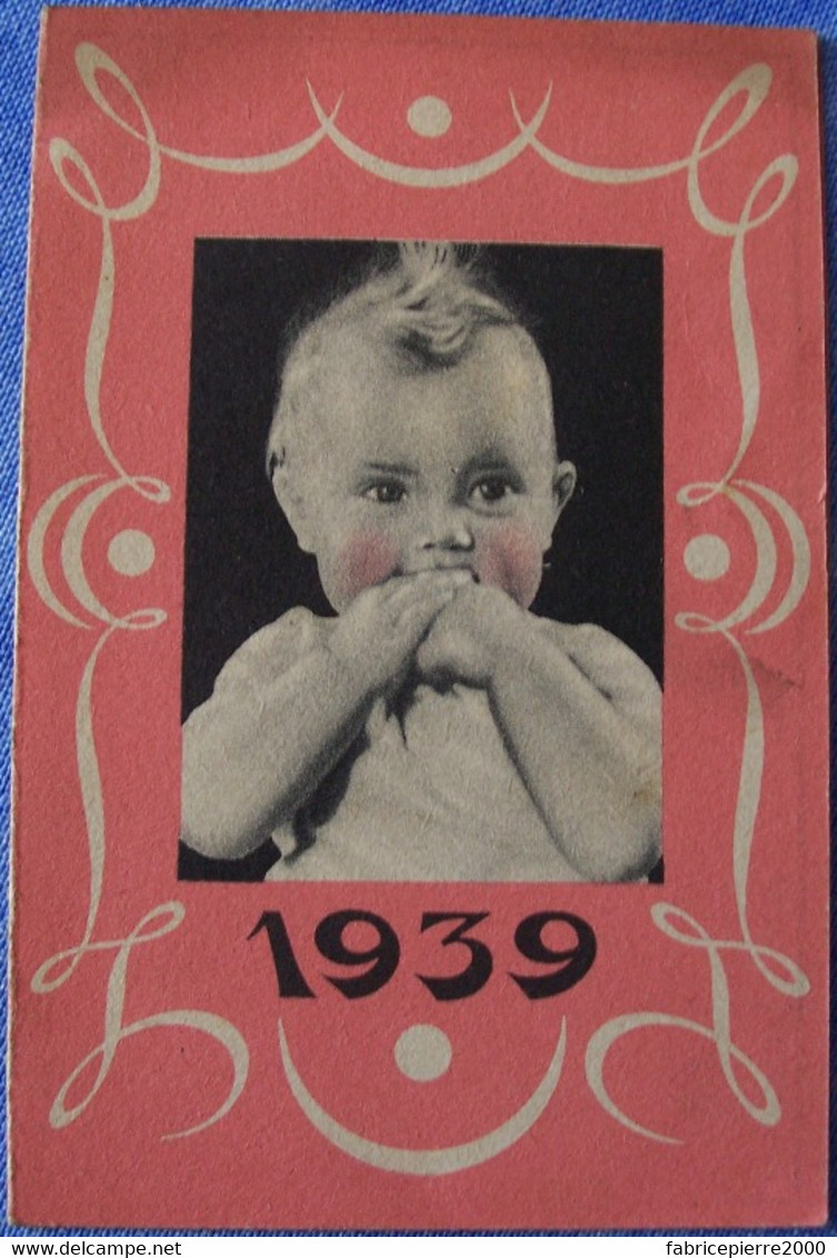 Calendrier Publicitaire 1939 PHOSPHATINE FALIERES 3 Scans EXCELLENT ETAT L'aliment De Santé, 2 Formes Spéciale Normale - Small : 1921-40