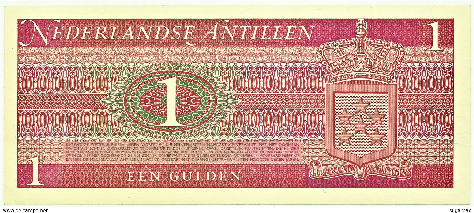Netherlands Antilles - 1 Gulden - 08.09.1970 - Pick 20 - Unc. - Prefix D - Other - America