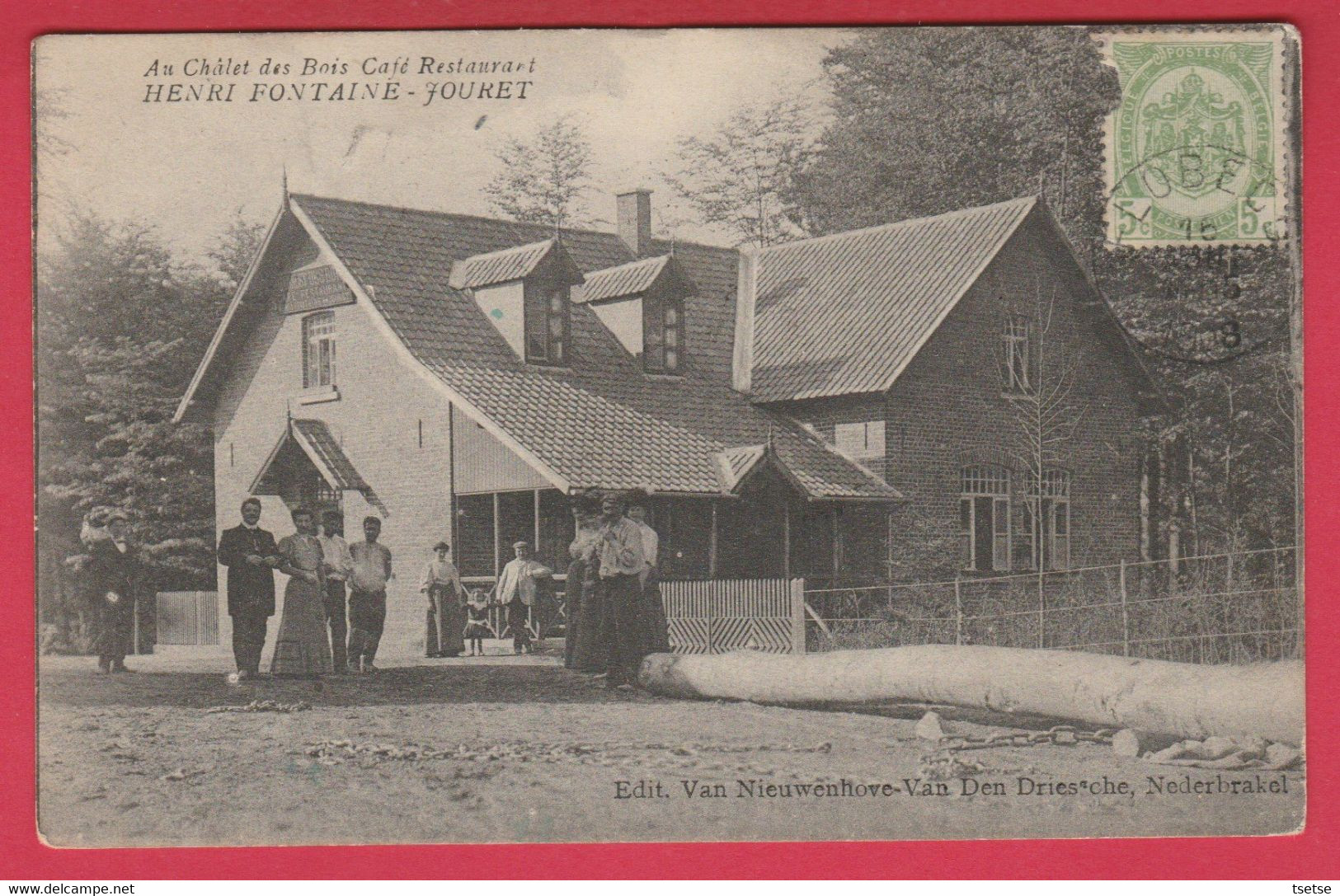 Flobecq - Au Châlet Des Bois Café-Restaurant Henri Fontaine - Superbe Animation - 1906  ( Voir Verso ) - Vloesberg