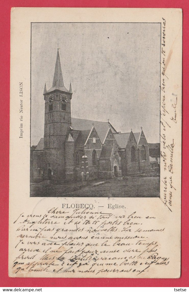 Flobecq - Eglise ... Précurseur - 1901 ( Voir Verso ) - Vloesberg