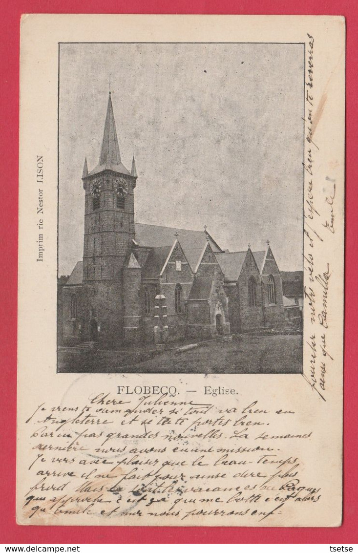 Flobecq - Eglise ... Précurseur - 1901 ( Voir Verso ) - Flobecq - Vloesberg