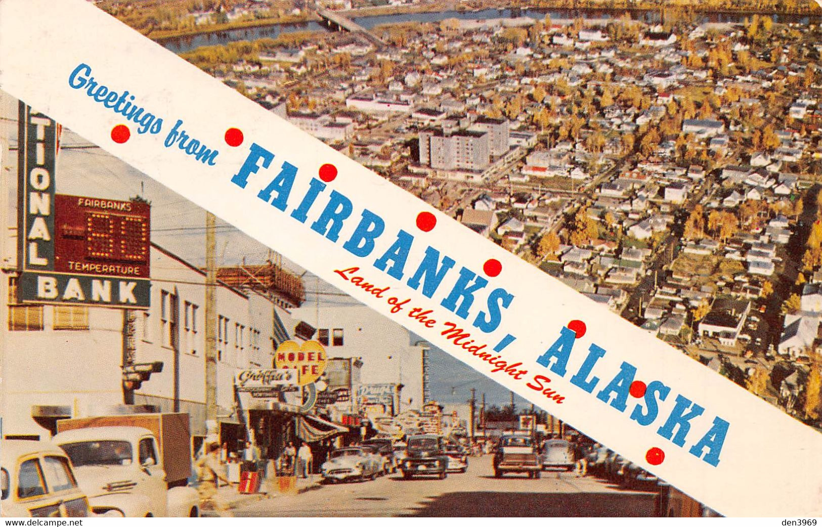 Etats-Unis - Alaska - Greetings From FAIRBANKS - National Bank - Fairbanks