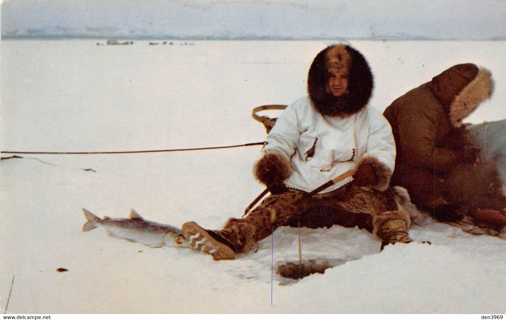 Etats-Unis - Alaska - KOTZEBUE - Fishing Through The Ice On Kobuk Lake - Photo Jonas Bros, Taxidermist Anchorage - Pêche - Autres & Non Classés