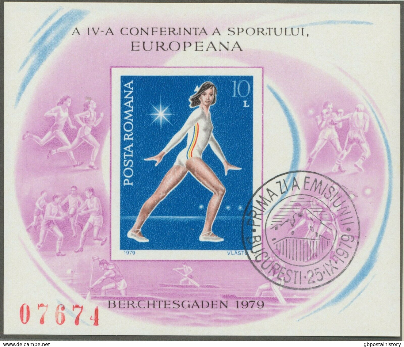 RUMÄNIEN 1979 VFU Block 10 L 4.Europäischer Sportkonferenz Berchtesgaden ABARTEN - Variétés Et Curiosités