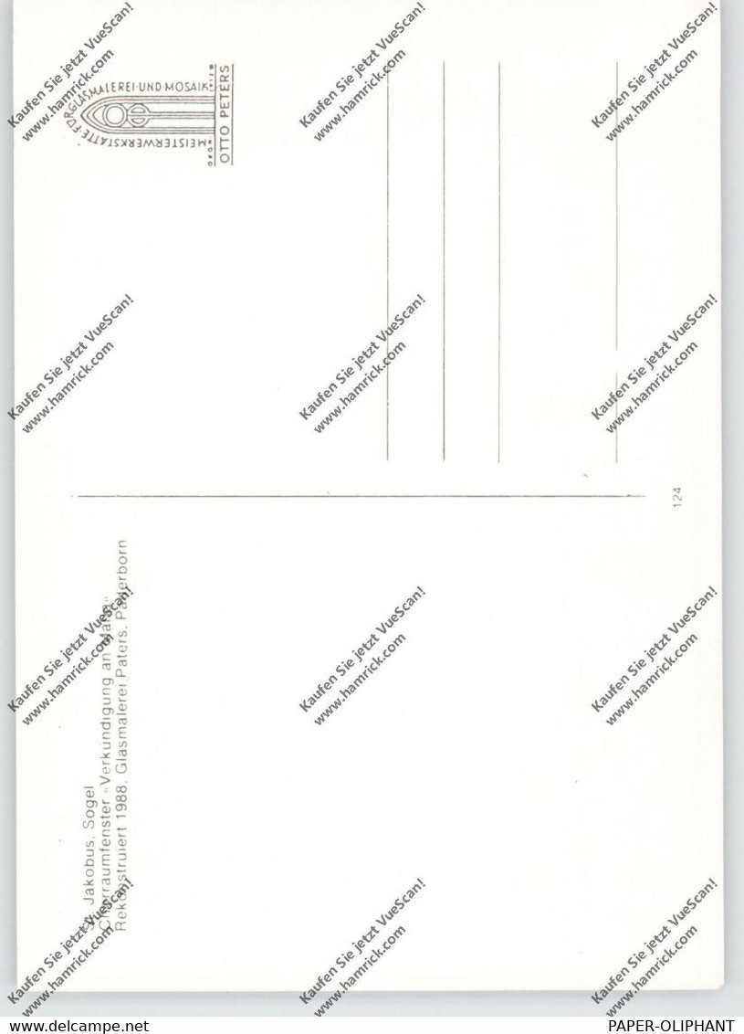 4475 SÖGEL, St. Jakobus, Chorraumfenster "Verkündigung An Maria" - Meppen