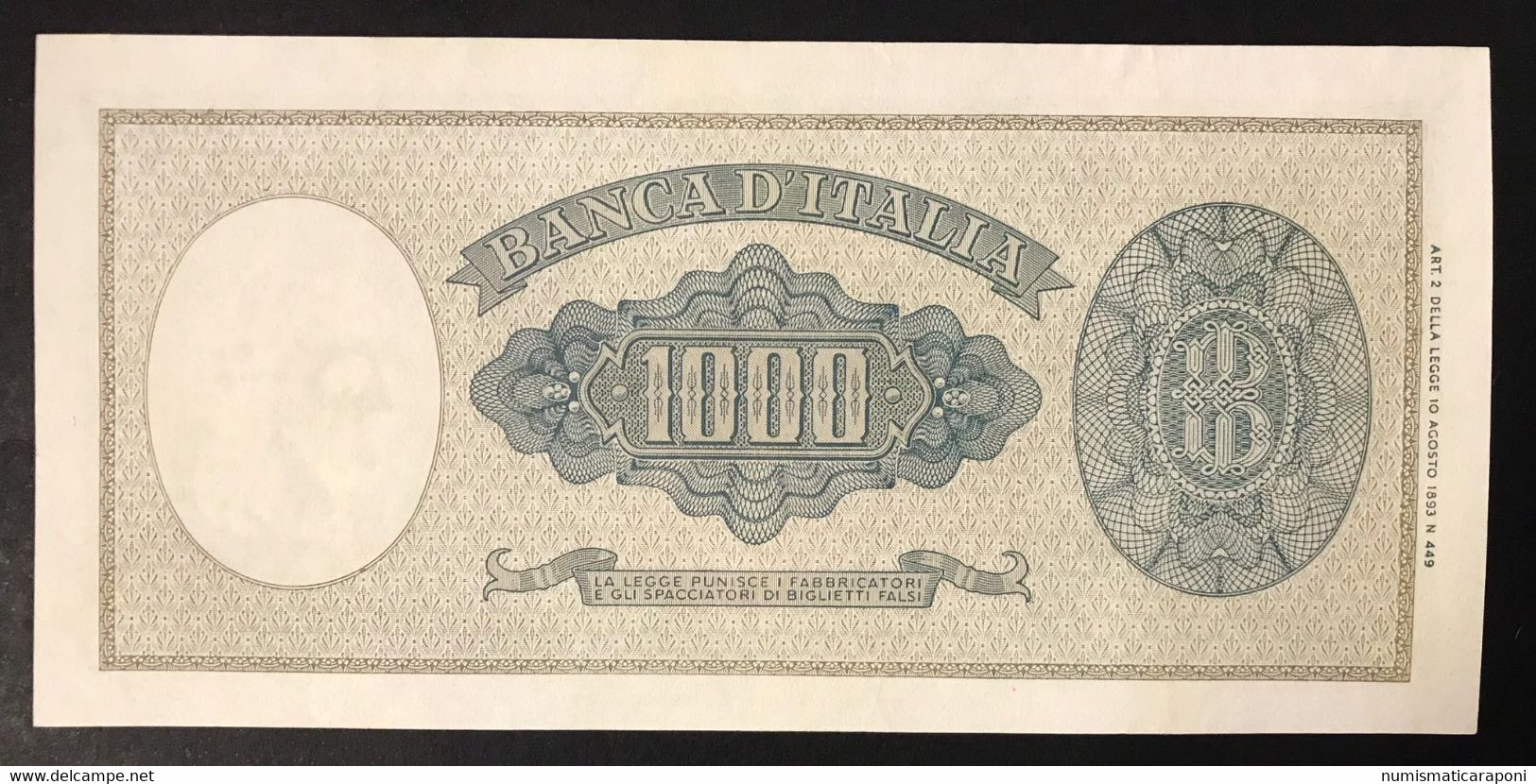 3 Banconote Da 500 A 1000 Lire 1959-1966 Spl/sup LOTTO 3379 - Collections