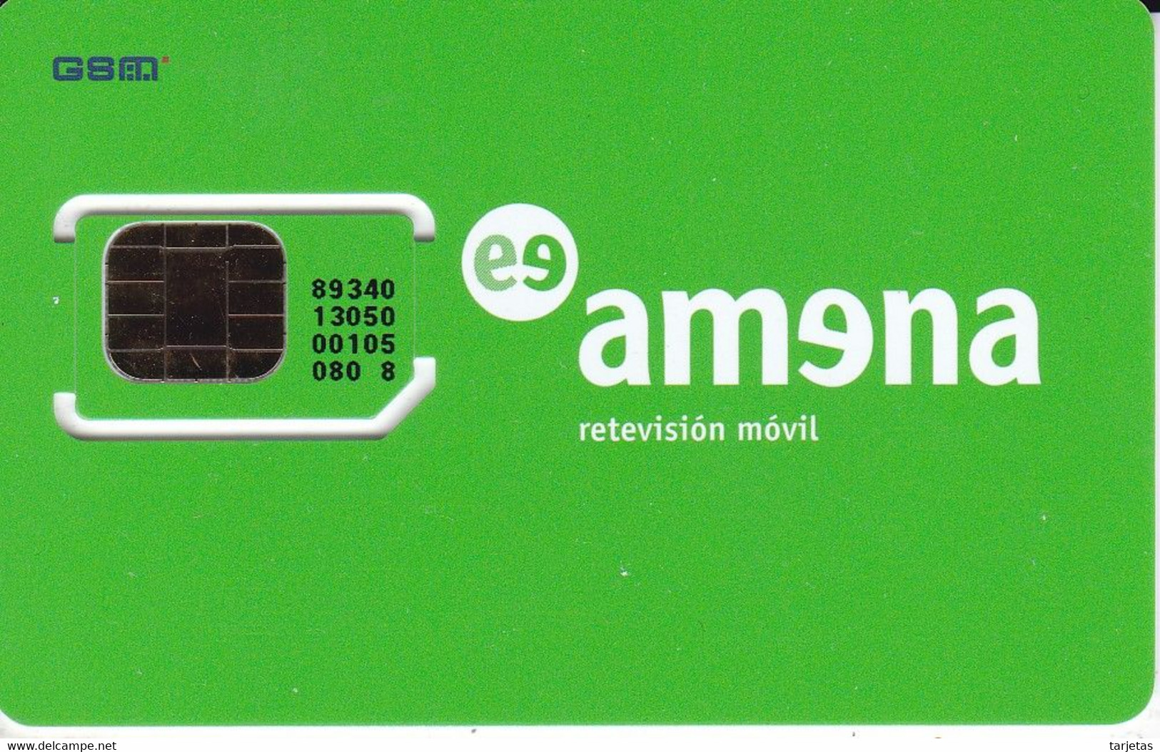 AMR-007 TARJETA DE GSM DE AMENA CON NUMERO - Amena - Retevision