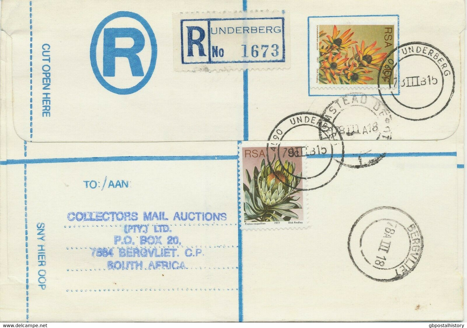 SÜDAFRIKA 1978 "4590 UNDERBERG", "BERGVLIET" Und Sehr Selt. "PLUMSTEAD DEPOT" - Cartas & Documentos