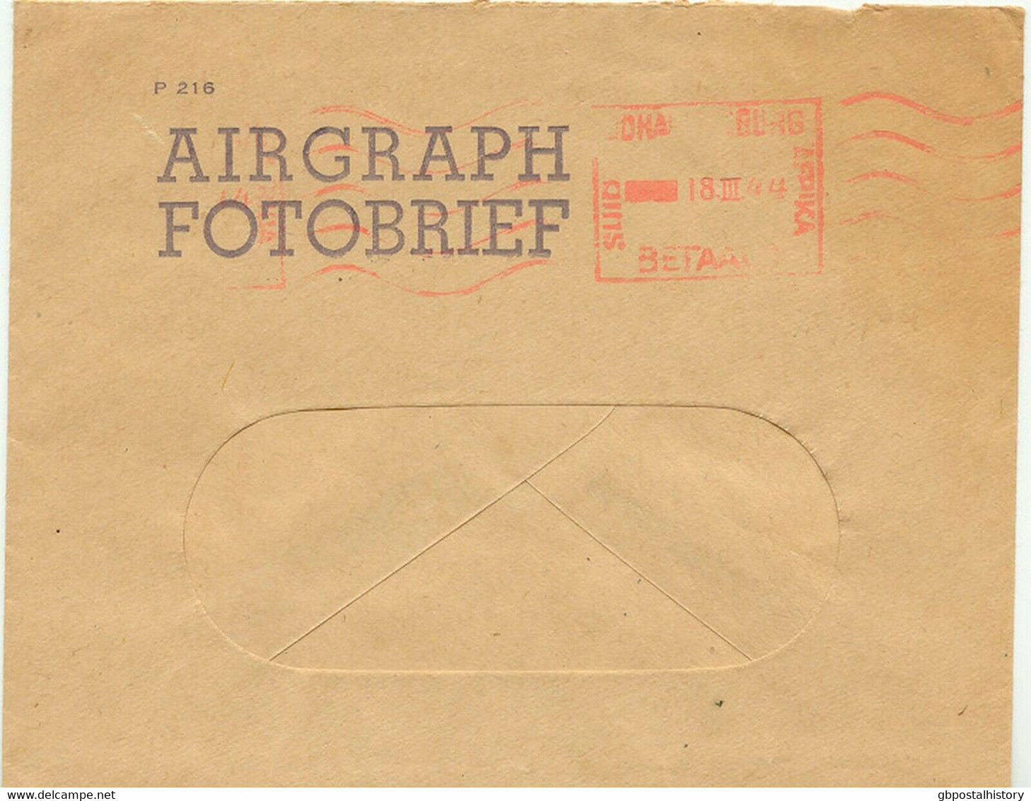 SÜDAFRIKA 1944 Airgraph-Fotobrief M Roter Masch.-Stpl. JOHANNESBURG SUID AFRIKA BETAALD" Und V-Mail Nach ROCKFORD, USA - Luftpost