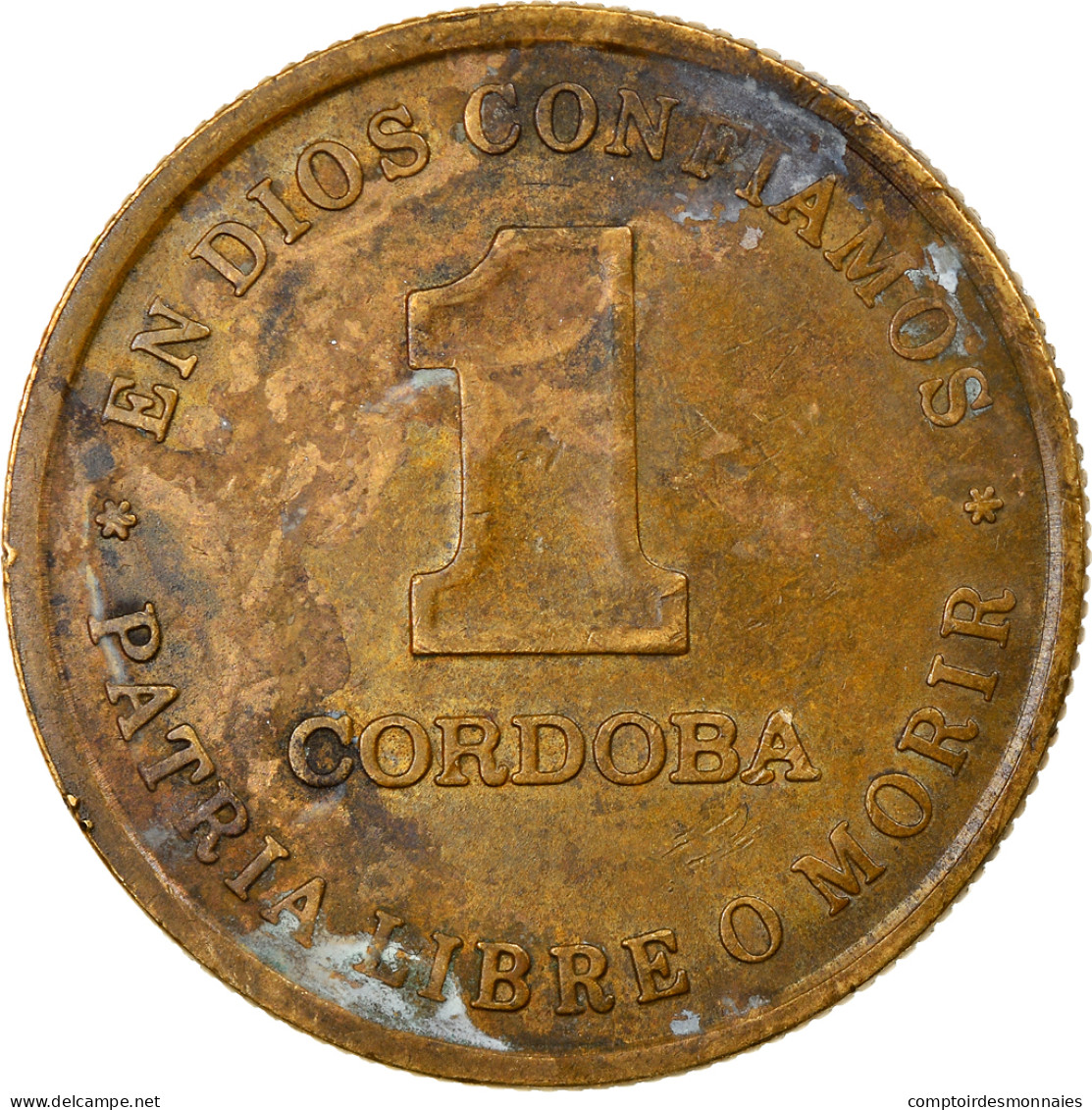 Monnaie, Nicaragua, Cordoba, 1987, TB+, Aluminum-Bronze, KM:59 - Nicaragua