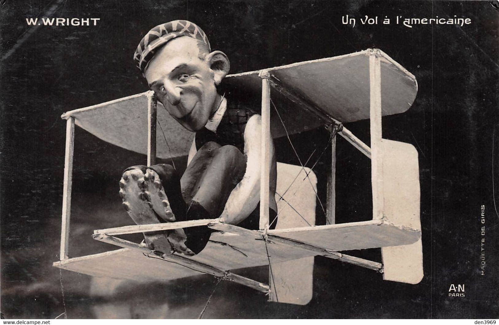 Etats-Unis - Wilbur WRIGHT, Aviateur Américain Né à DAYTON Ohio - Oeuvre De Cesare Giris Né à San Severino Marche Italie - Dayton