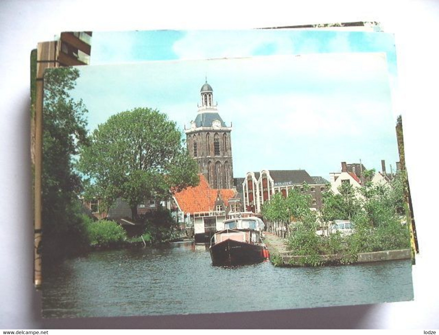 Nederland Holland Pays Bas Meppel Panorama Met Woonboten En Kerk - Meppel