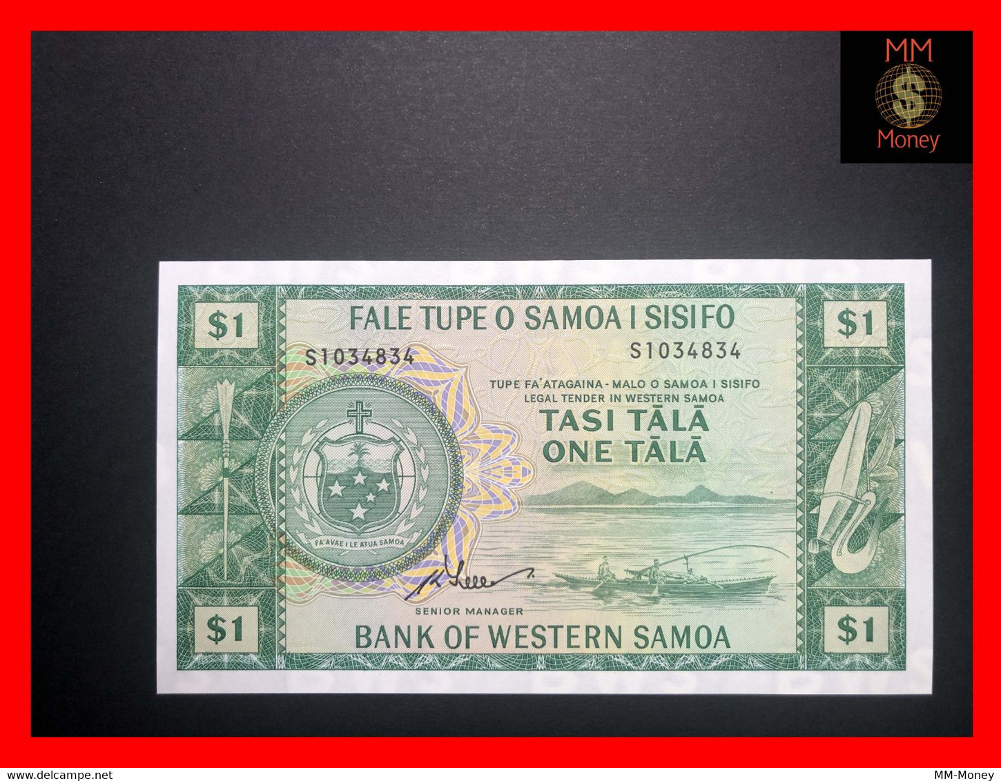 SAMOA - WESTERN SAMOA  1 Tala 1967 Official Bank Reprint 2020  P. 16  UNC - Samoa