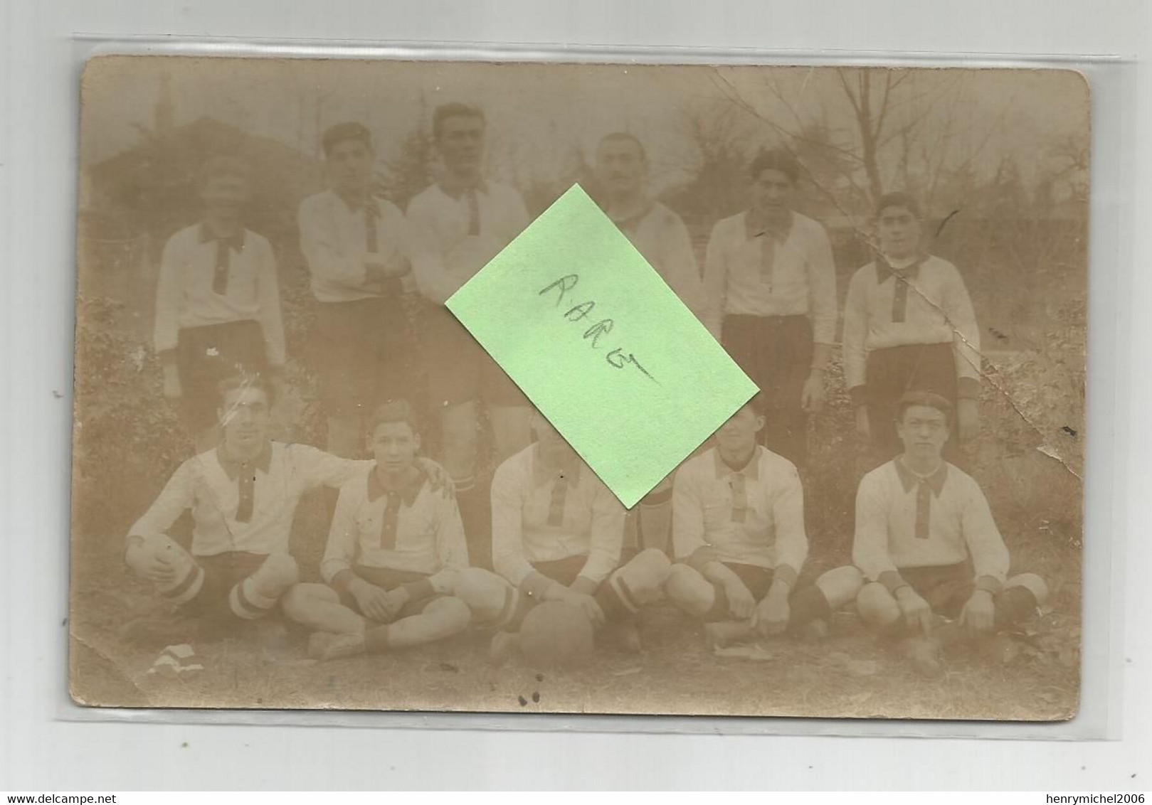 17 Jonzac équipe De Football équipe  Joueurs 1911 Carte Photo - Jonzac