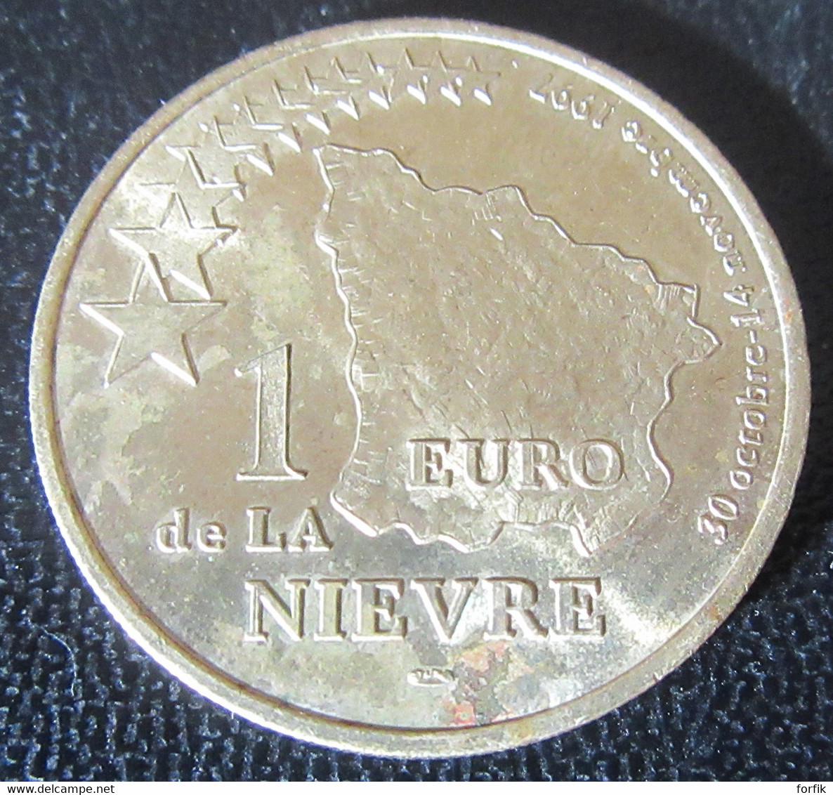 France - Jeton / Médaille 1 Euro De La Nièvre 1997 - Euros Of The Cities
