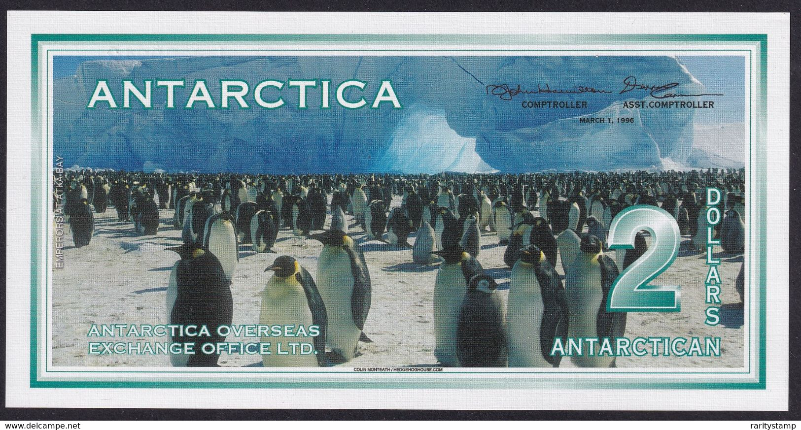 ANTARCTICA  $2  3.1.1996 NEW UNC FDS - Other - Oceania