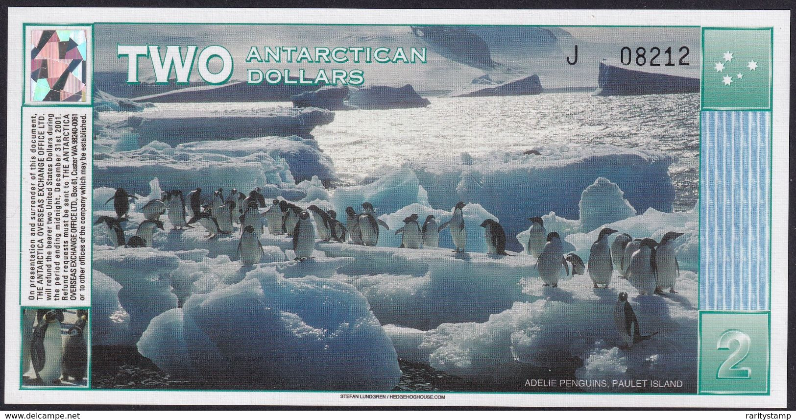 ANTARCTICA  $2  3.1.1996 NEW UNC FDS - Other - Oceania