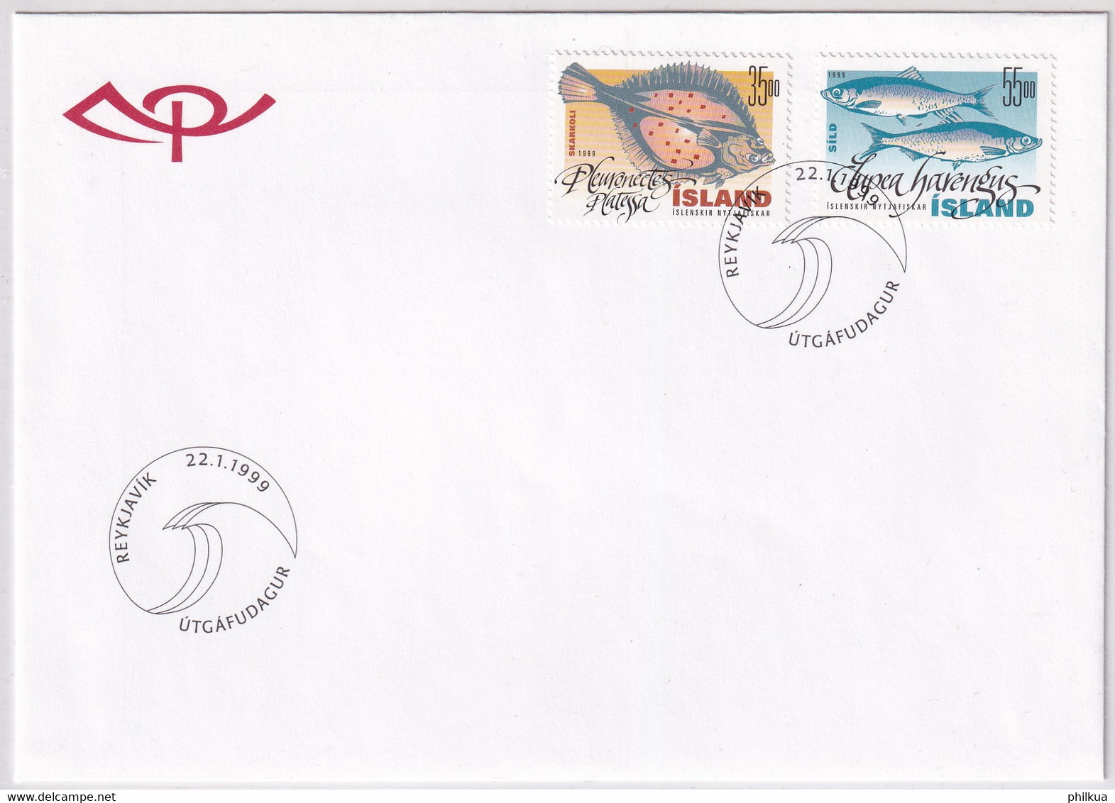 Island - 903-904 - Nutzfische - Scholle, Hering - Storia Postale