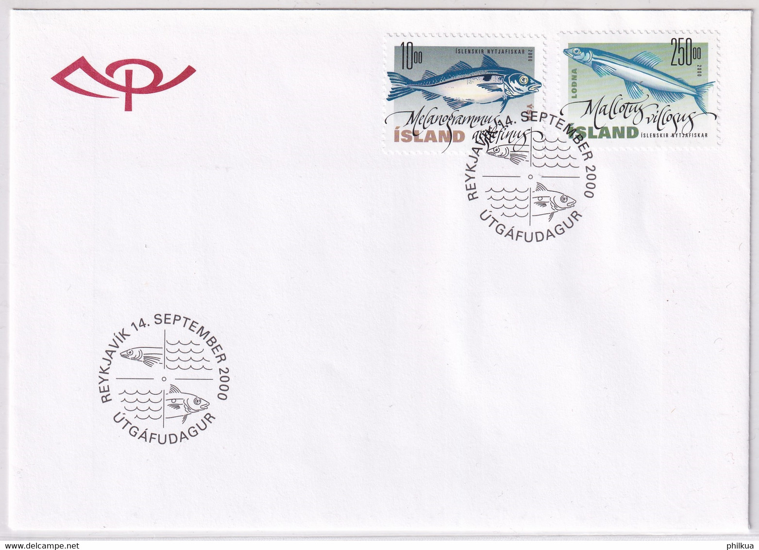 Island - 960-961 - Nutzfische - Schellfisch, Lodde - Storia Postale