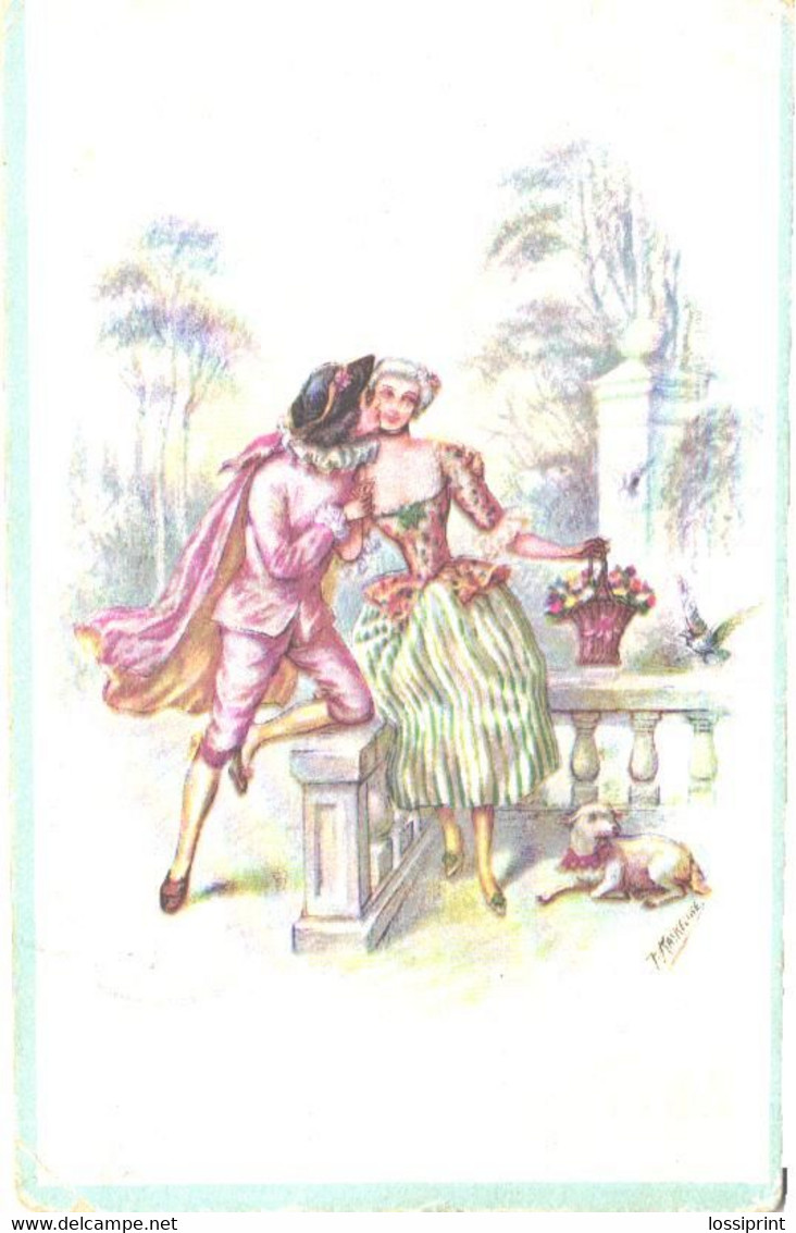 F.Kaskeline:Glamour Man And Lady, Pre 1921 - Kaskeline