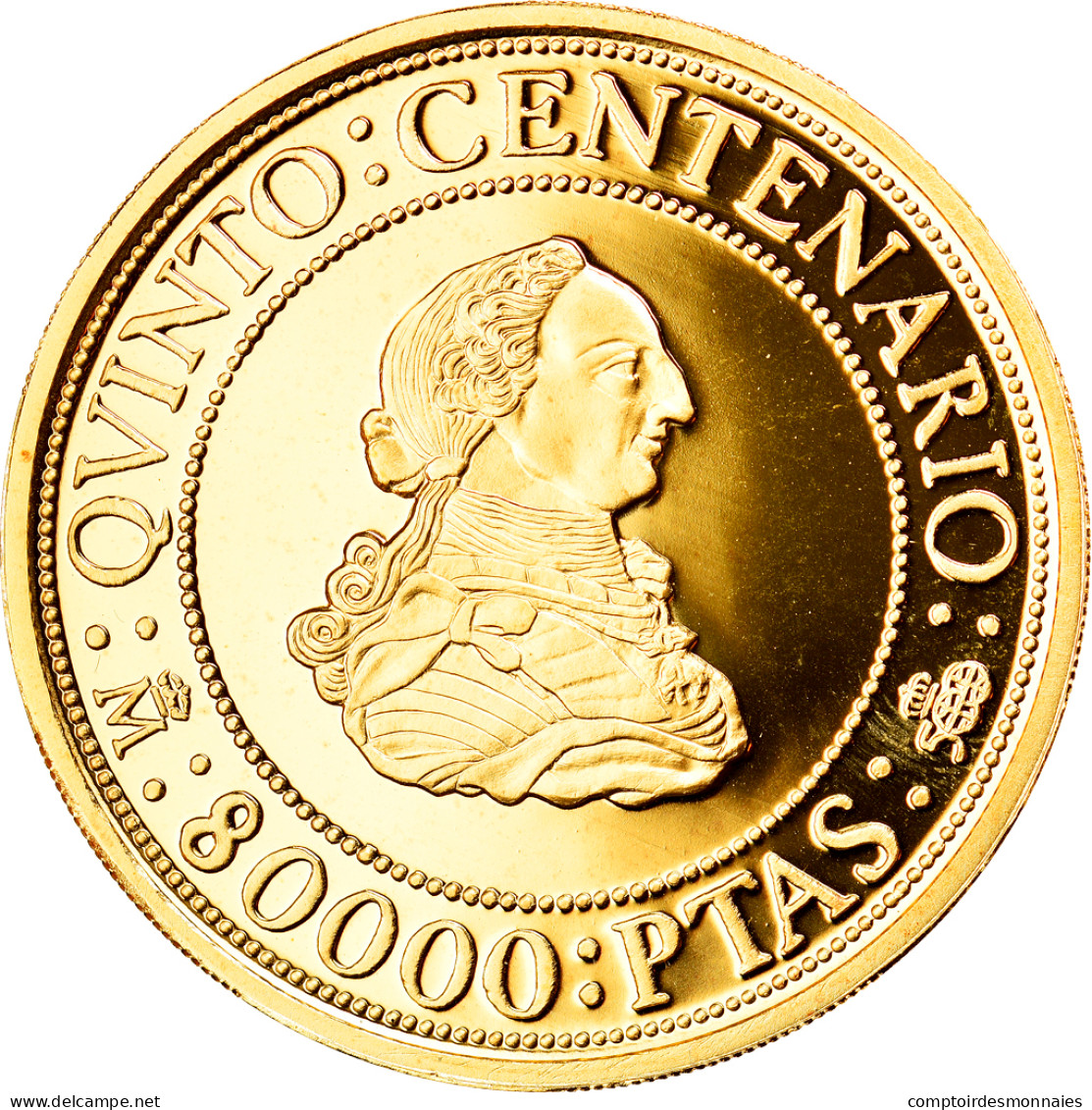 Monnaie, Espagne, Juan Carlos I, 80000 Pesetas, 1991, Madrid, FDC, Or, KM:902 - 80 000 Peseta