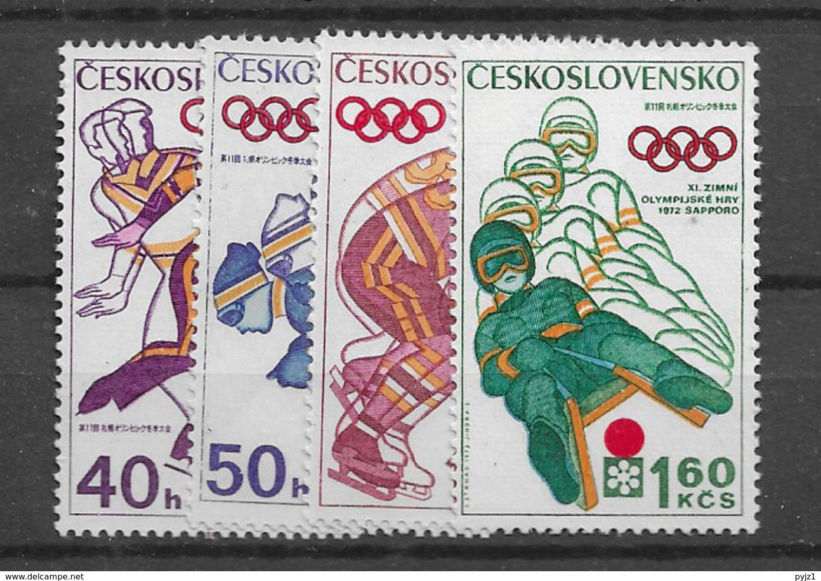 1972 MNH  Tschechoslowalei,Michel 2050-53,  Postfris** - Neufs