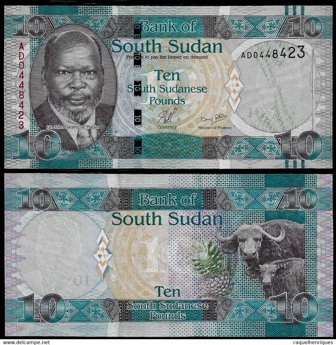 SOUTH SUDAN BANKNOTE - 10 POUNDS (2011) P#7 UNC (NT#02) - Soudan Du Sud