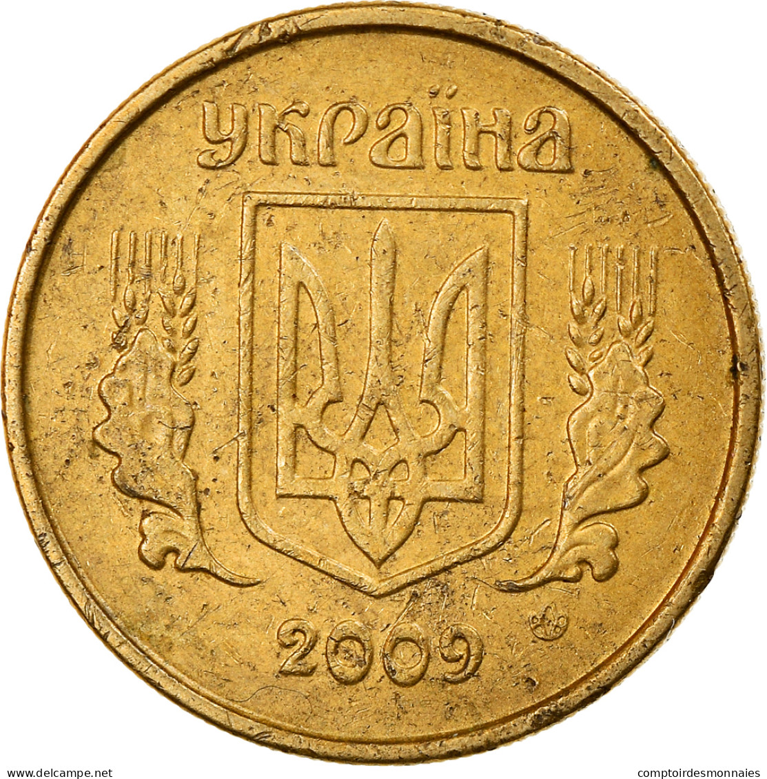 Monnaie, Ukraine, 10 Kopiyok, 2009, Kyiv, TB, Aluminum-Bronze, KM:1.1b - Ukraine