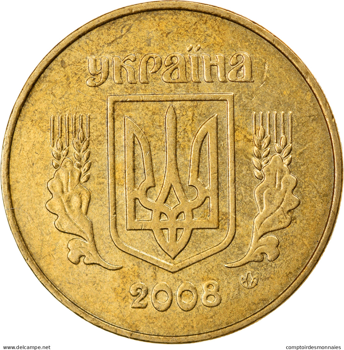 Monnaie, Ukraine, 50 Kopiyok, 2008, Kyiv, TTB+, Aluminum-Bronze, KM:3.3b - Ukraine