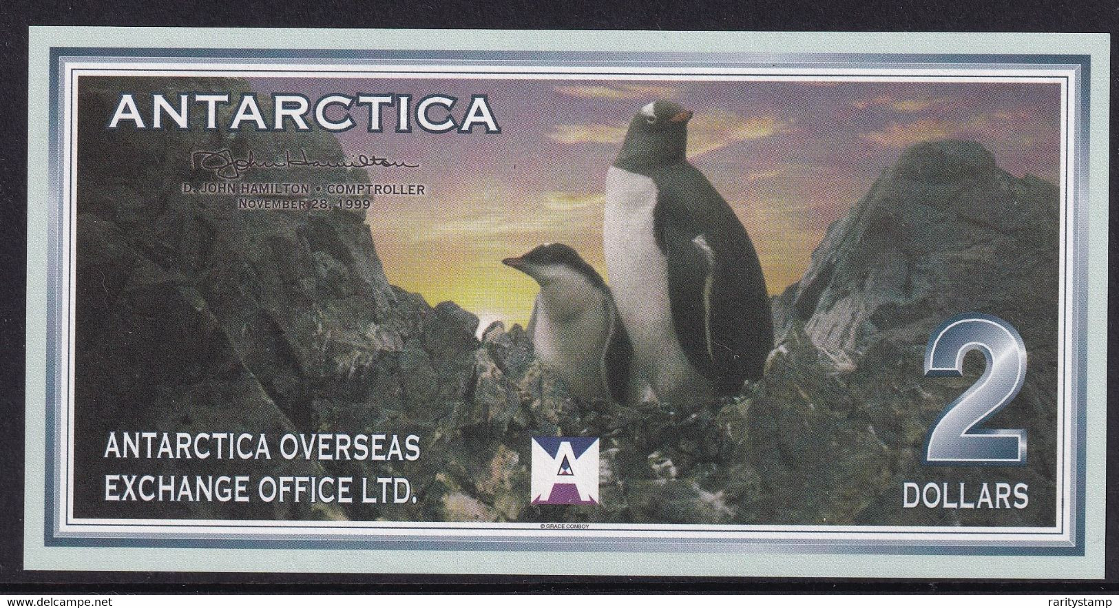 ANTARCTICA  $2  11.28.1999 TRAGEDY OF 901 NEW UNC FDS NEW ZEALAND TERRITORY - Altri – Oceania
