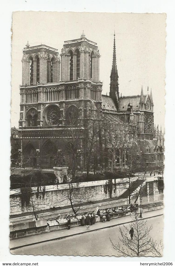 Marcophilie Timbre Arc De Triomphe Yt 708 1f50 Cachet Paris 1945 Carte Notre Dame Et Bouquinistes Sur Quai - 1921-1960: Période Moderne