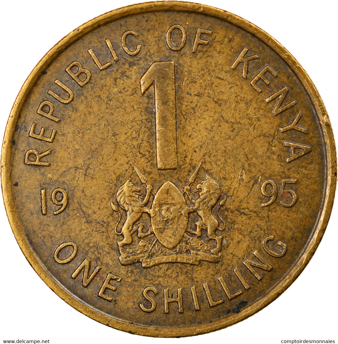 Monnaie, Kenya, Shilling, 1995, TTB, Brass Plated Steel, KM:29 - Kenya