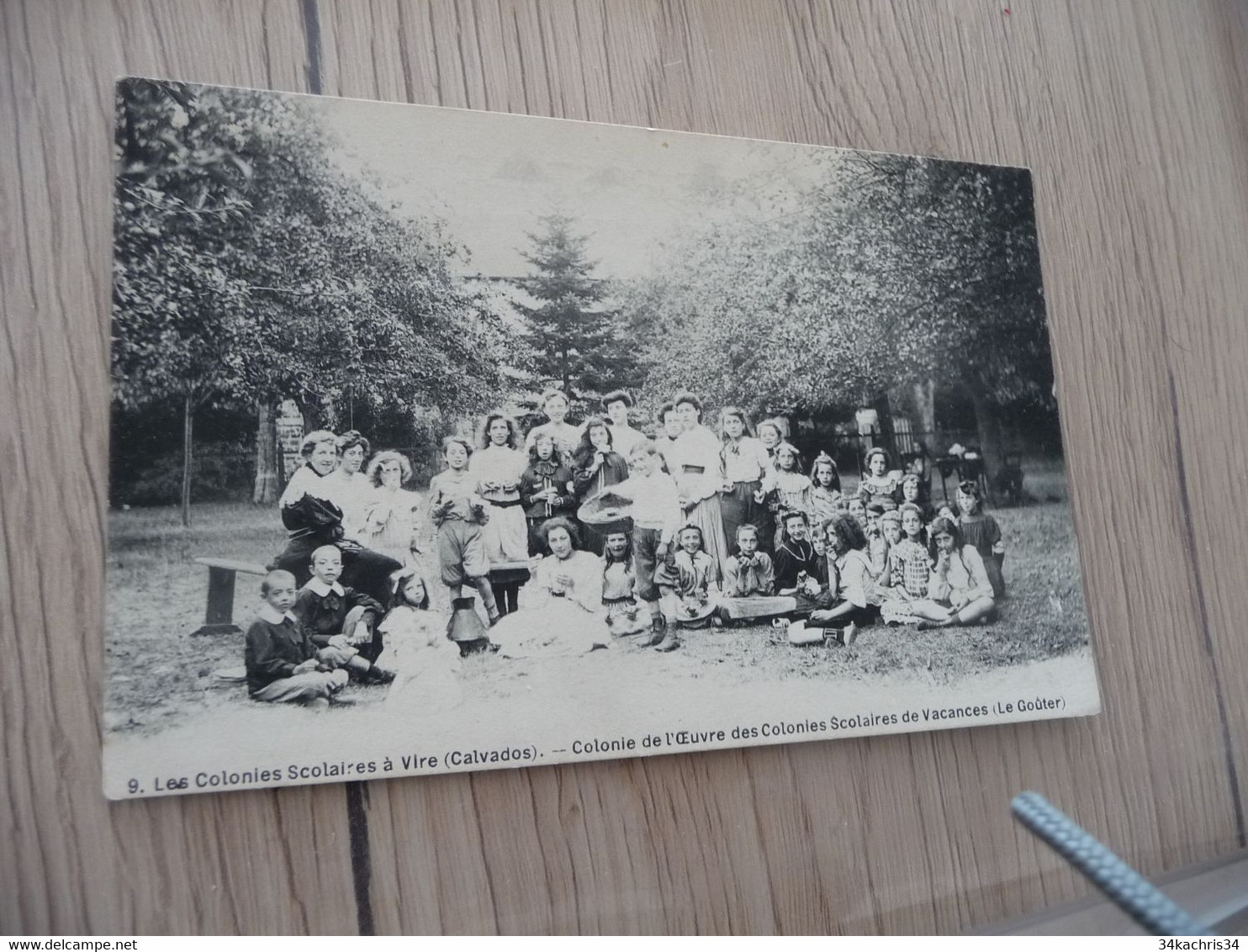 CPA 14 Calvados Vire Les Colonies Scolaires Colonie De L'œuvre  1906 Le Goûter - Vire