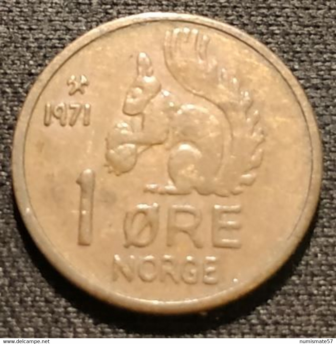 NORVEGE - NORWAY - 1 ORE 1971 - Olav V - Ecureuil - Squirrel - KM 403 - ( øre ) - Noorwegen