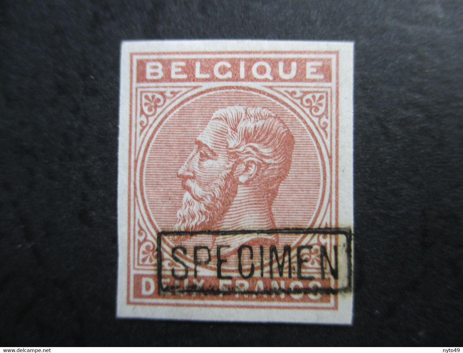 Uitgifte 1883 - Leopold II - 2 F Niet Uitgegeven Met Specimen MH* - 1869-1883 Leopold II