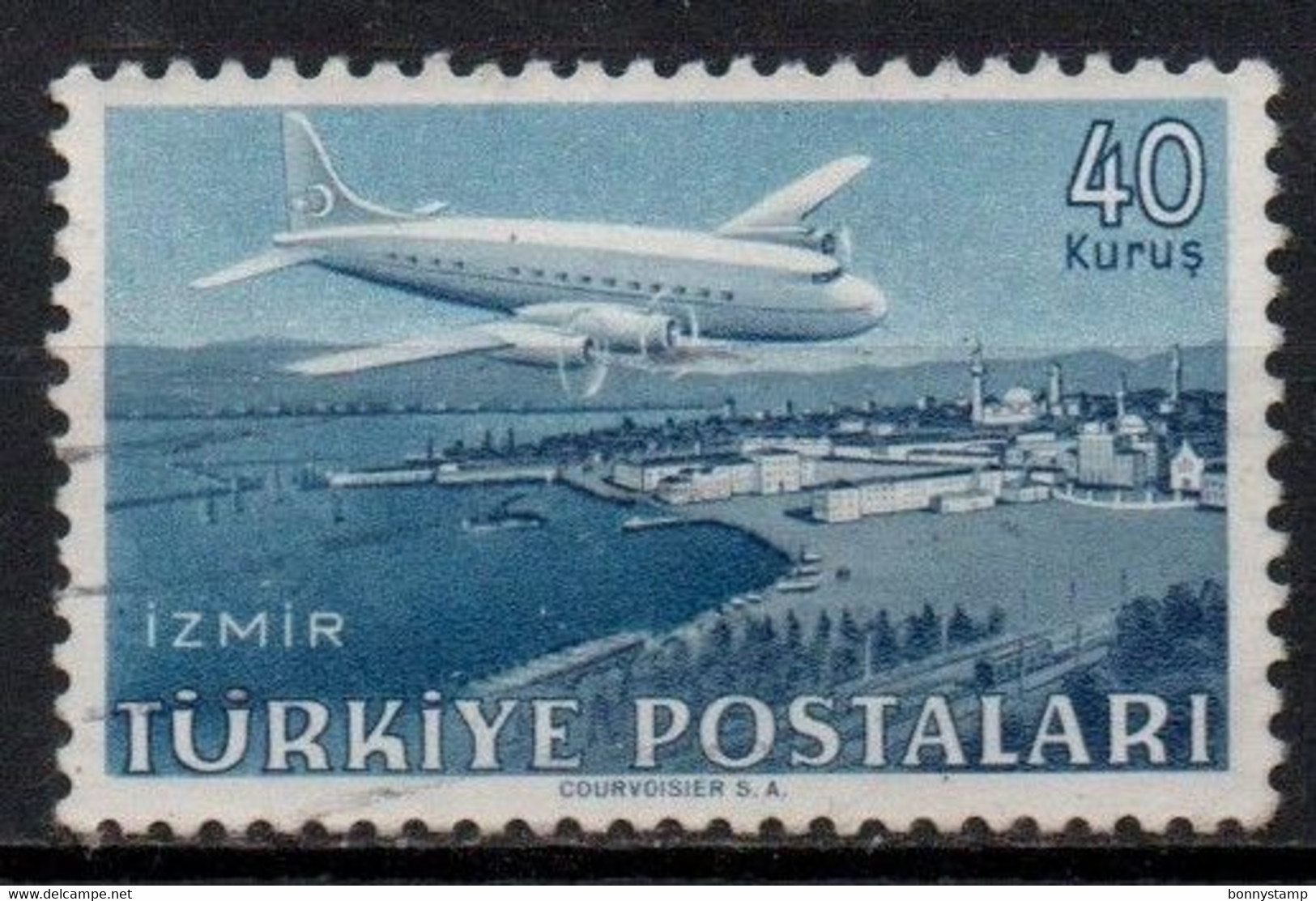 Turchia, 1949 - 40k Izmir - Nr.C15 - Usato° - Poste Aérienne